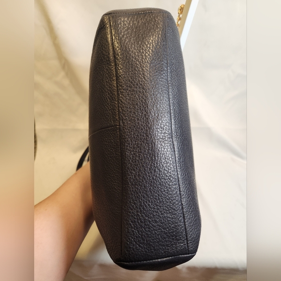 Coach Kelsey Satchel Navy Pebbled Leather - Picture 8 of 12